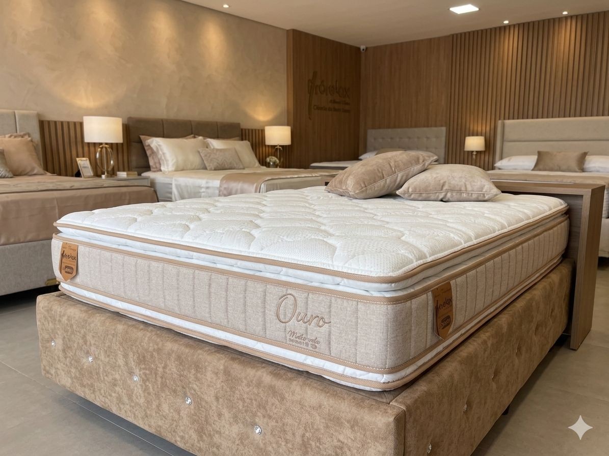 Ouro D45 com Pillow Duplo e Viscoelástico: O Ápice do Conforto e da Saúde para Casais