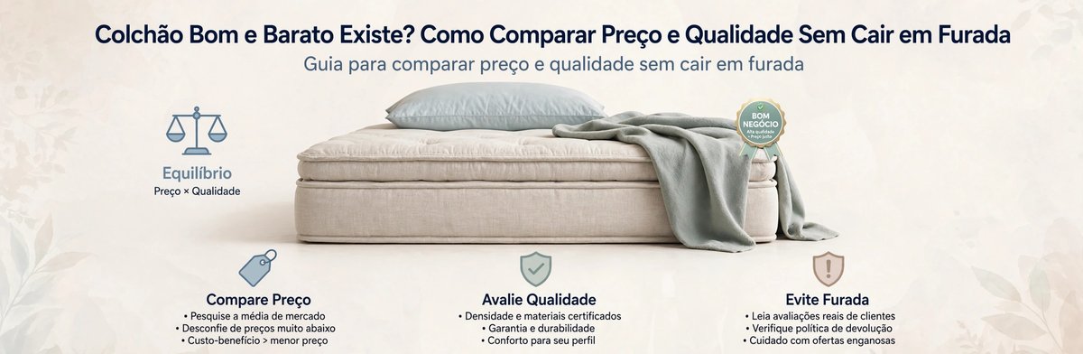 Colchão bom e barato - como comparar preço e qualidade - Colchões Pegue no Sono